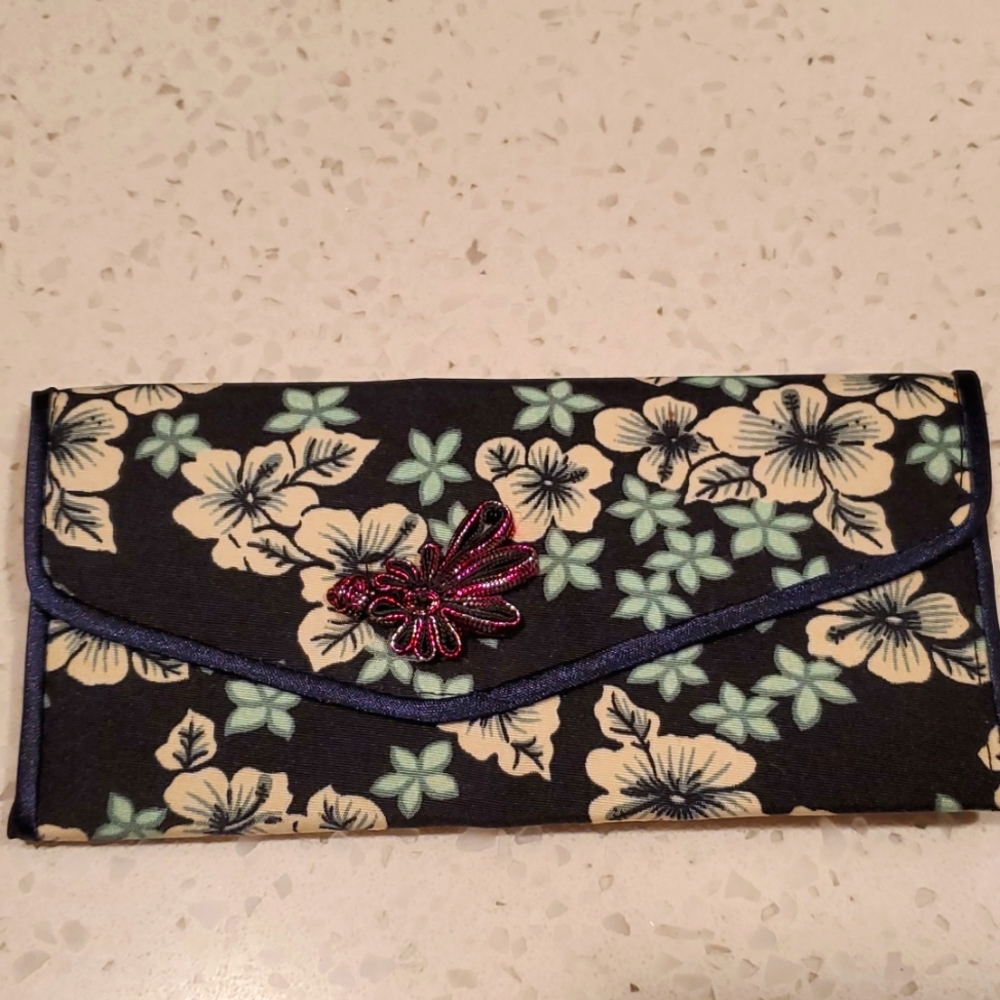 Hawaiian Print Wallet/Checkbook